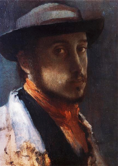 Self Portrait in a Soft Hat Edgar Degas